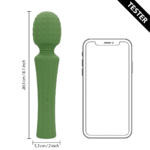 Vibratore a bacchetta, massaggiatore potente con impugnatura silenziosa, Green Mumba (Loveline by Shots) - immagine 5