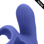 Anello vibrante per il pene con stimolazione del clitoride, Tamiya blu, tester - immagine 4