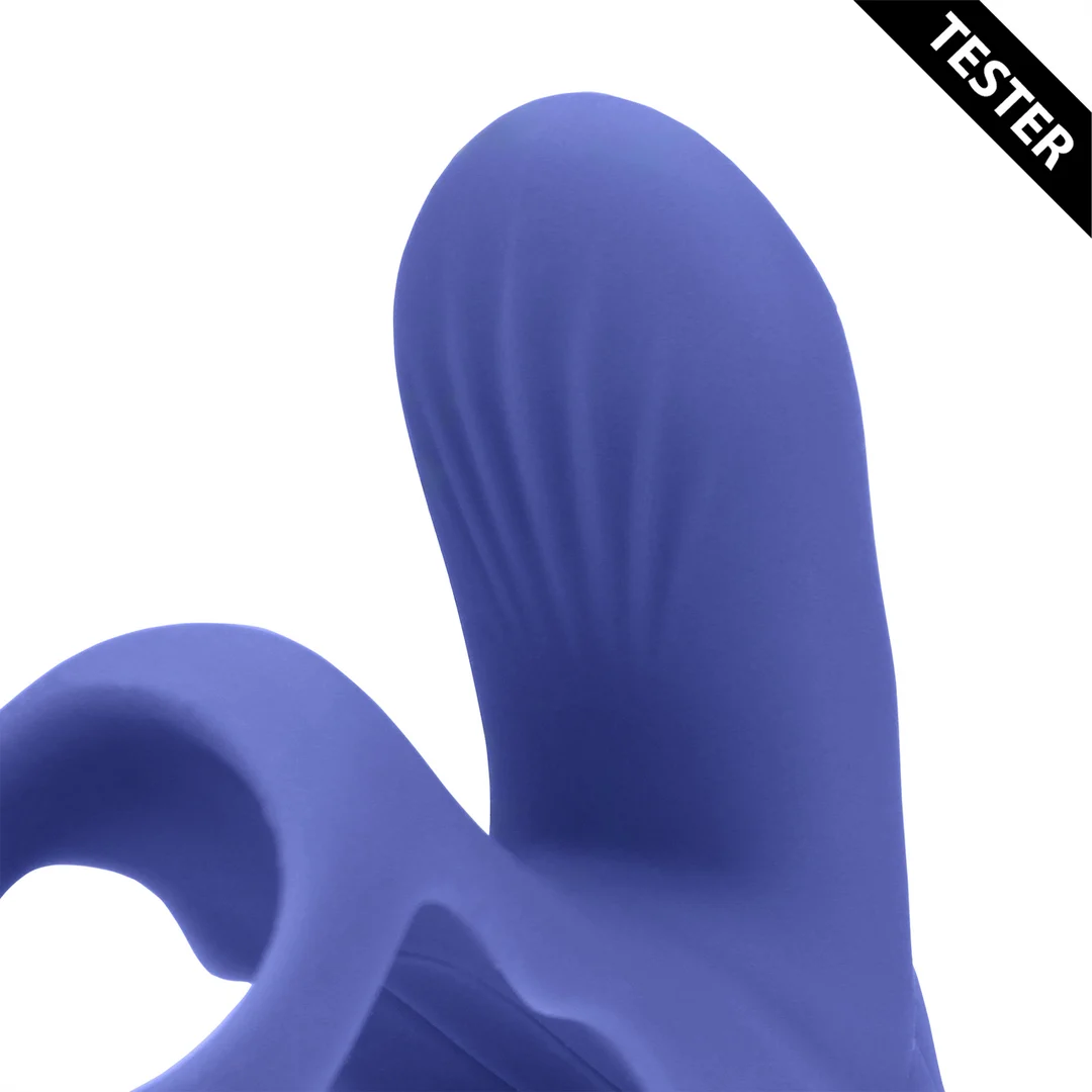 Anello vibrante per il pene con stimolazione del clitoride, Tamiya blu, tester - immagine 4