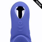 Anello vibrante per il pene con stimolazione del clitoride, Tamiya blu, tester - immagine 5