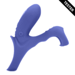 Anello vibrante per il pene con stimolazione del clitoride, Tamiya blu, tester - immagine 3