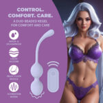 Vibratore anale con 10 modalità, Vibrating Bead Kegel con telecomando, lavanda, tester - immagine 8