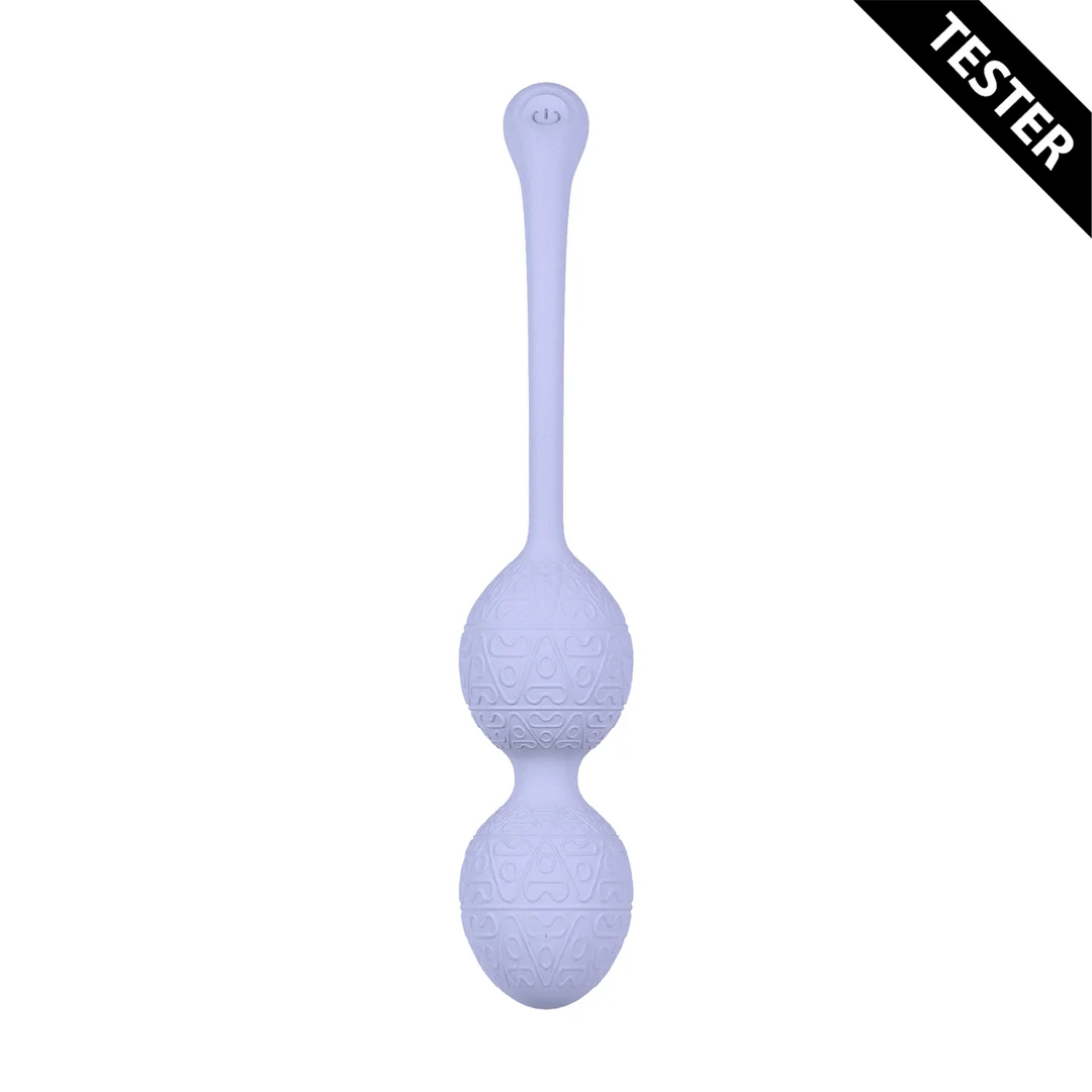 Vibratore anale con 10 modalità, Vibrating Bead Kegel con telecomando, lavanda, tester - immagine 1