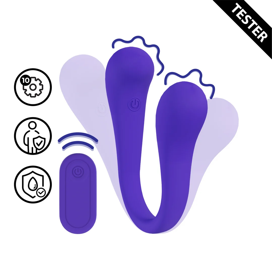 Vibratore di coppia con telecomando – Tester Loveline by Shots - immagine 4