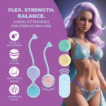 Set vibrante per esercizi di Kegel Loveline by Shots con 5 pesi intercambiabili - immagine 3