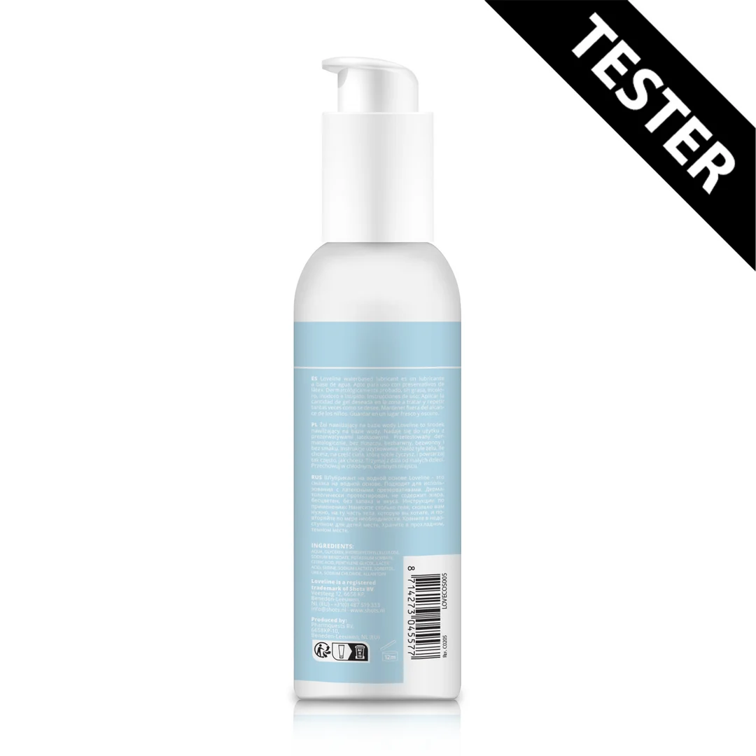 Lubrificante a base d’acqua – testato dermatologicamente, senza grassi e incolore – 150 ml – Loveline by Shots - immagine 1
