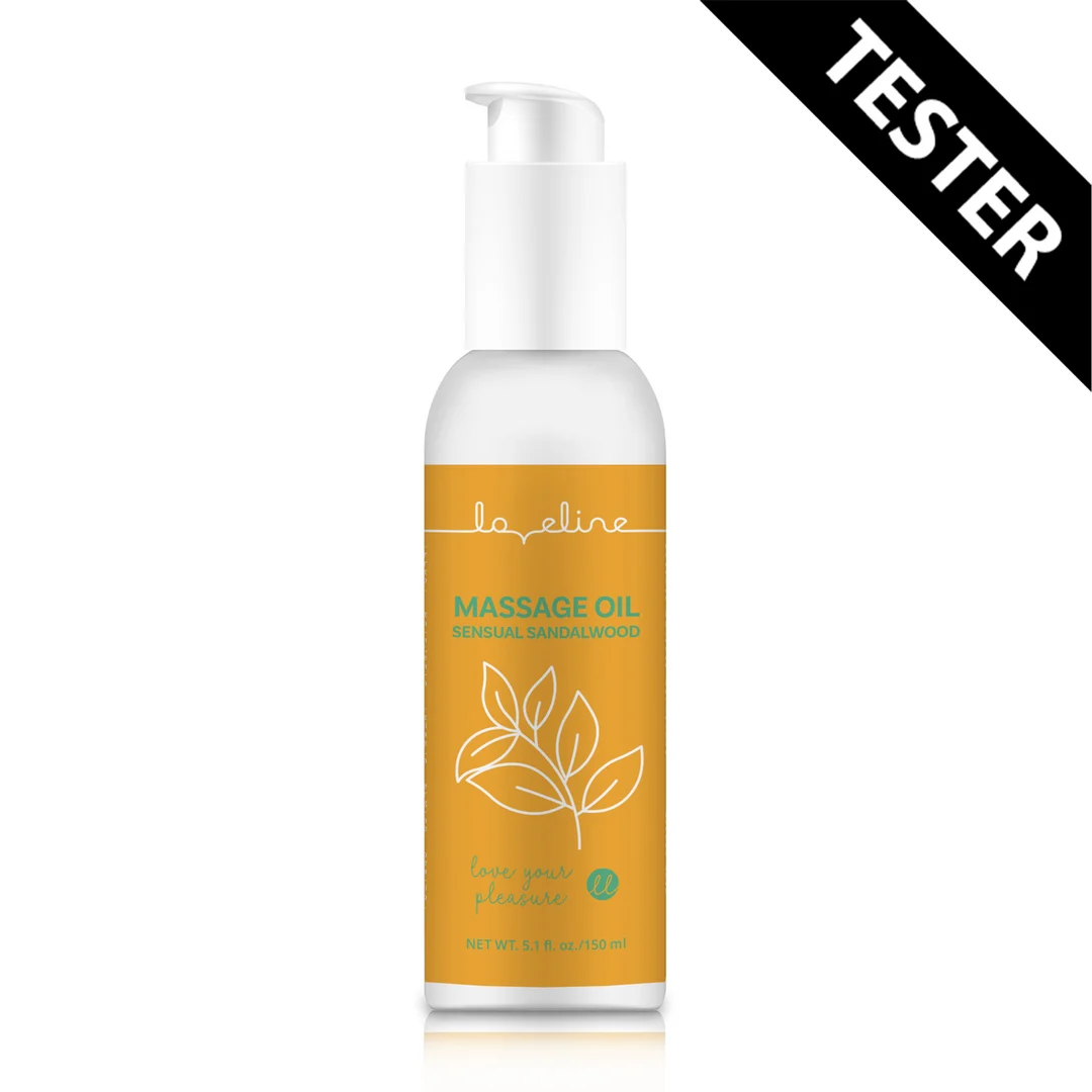 Olio da massaggio erotico con profumo sensuale di sandalo | Loveline by Shots | Tester da 150 ml - immagine 3