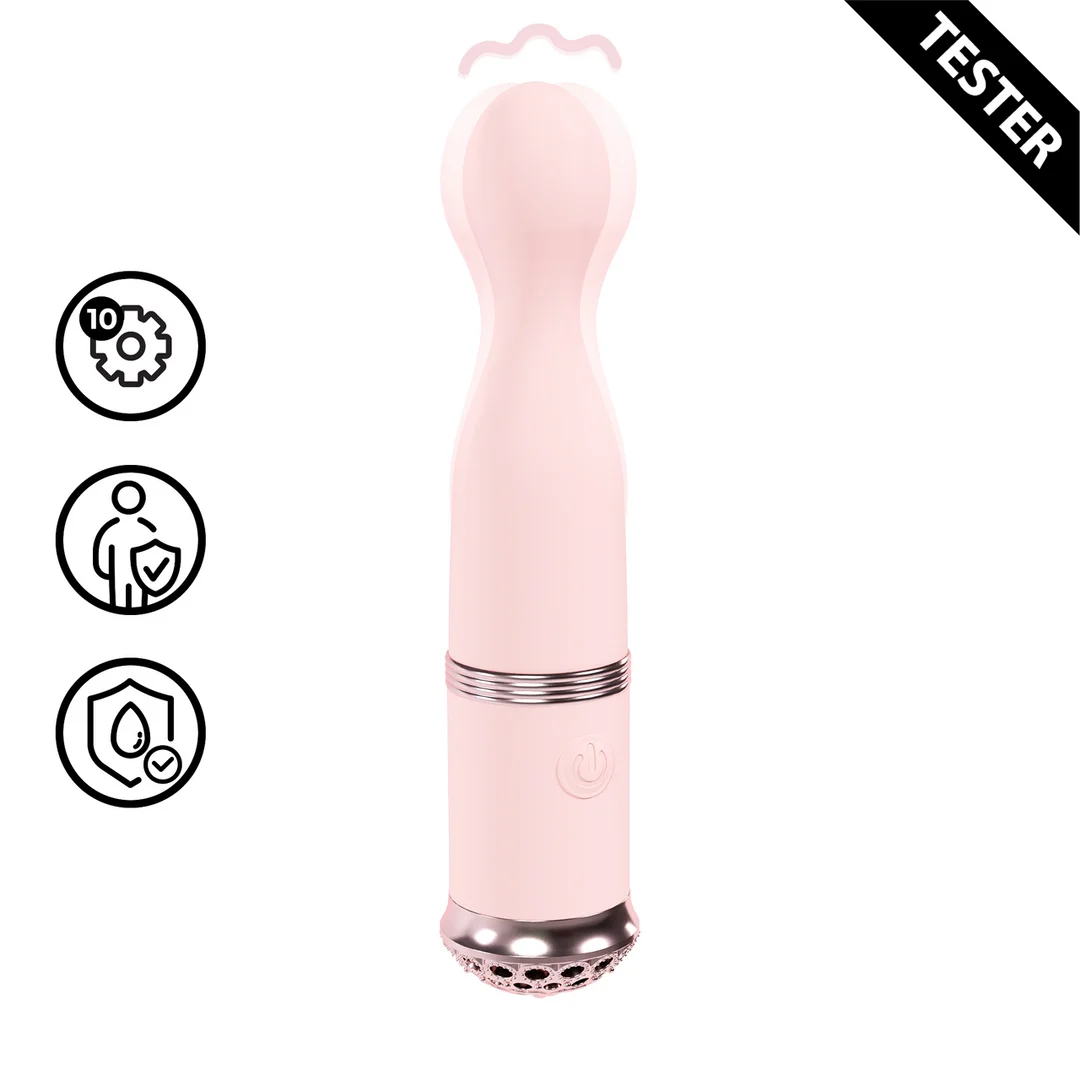 LOVU059PNKTEST Vibratore con 10 modalità – Finesse Loveline by Shots - immagine 1