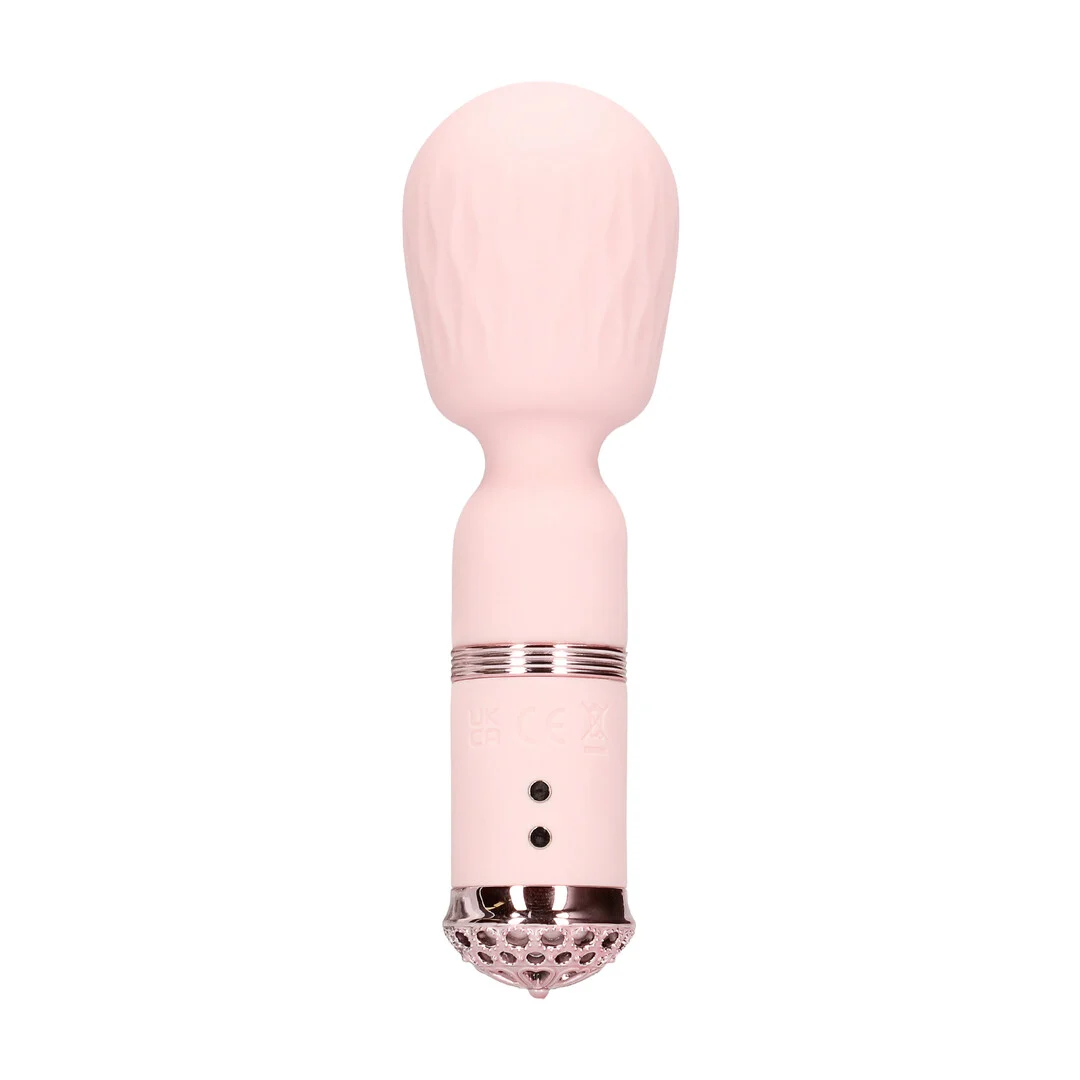 Vibratore wand, 10 modalità, Loveline Velour rosa (Tester) Loveline by Shots - immagine 3