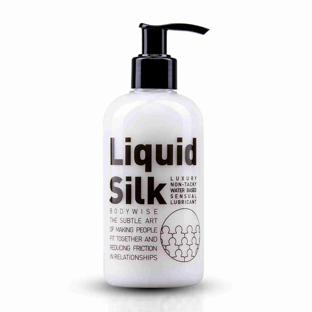Lubrificante a base d’acqua, lubrificante premium con un tocco di silicone, senza profumo e insapore, 250 ml, Liquid Silk - immagine 1