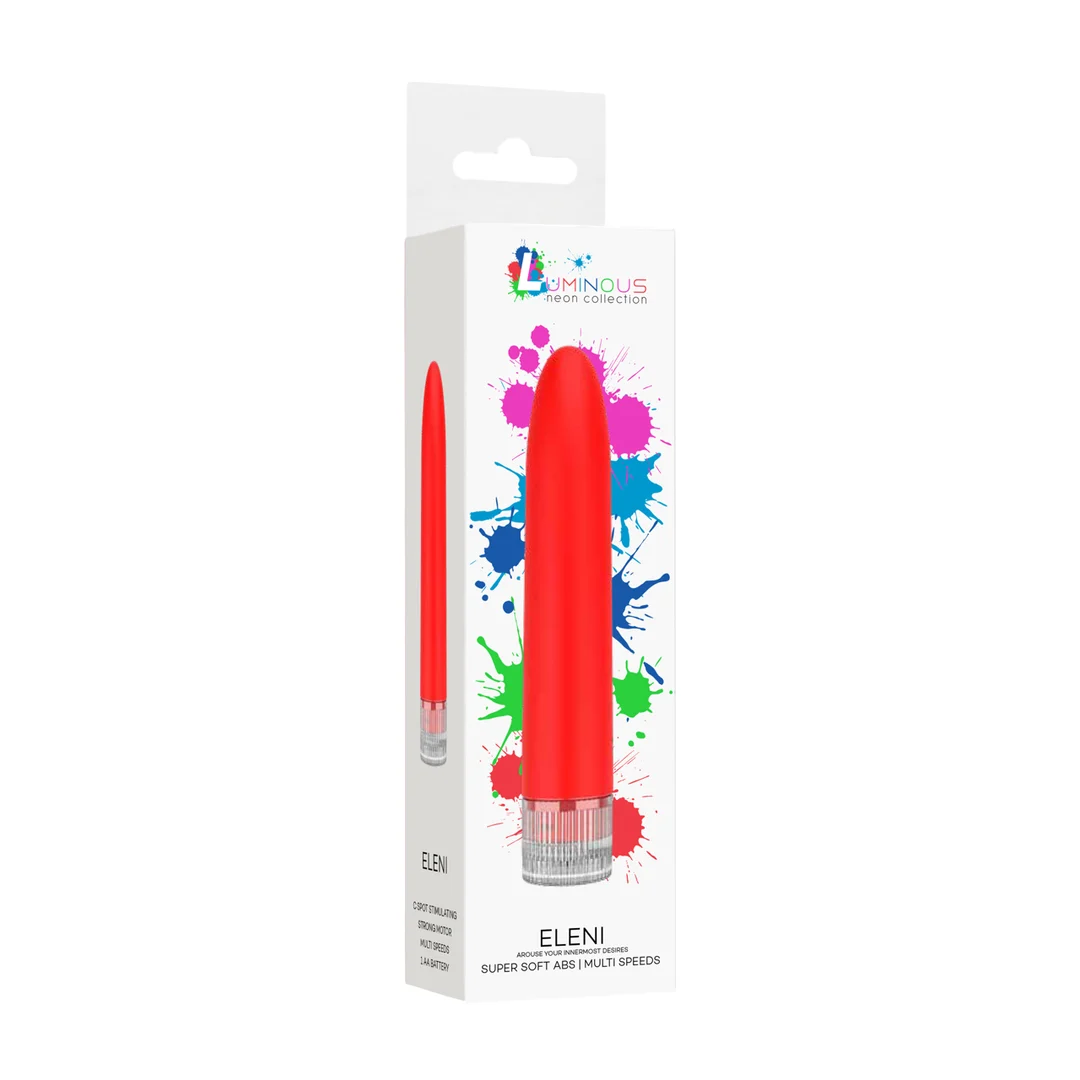 LUM009RED-2 Bullet vibrante luminosa con 10 livelli, Eleni (Luminous by Shots) - immagine 1