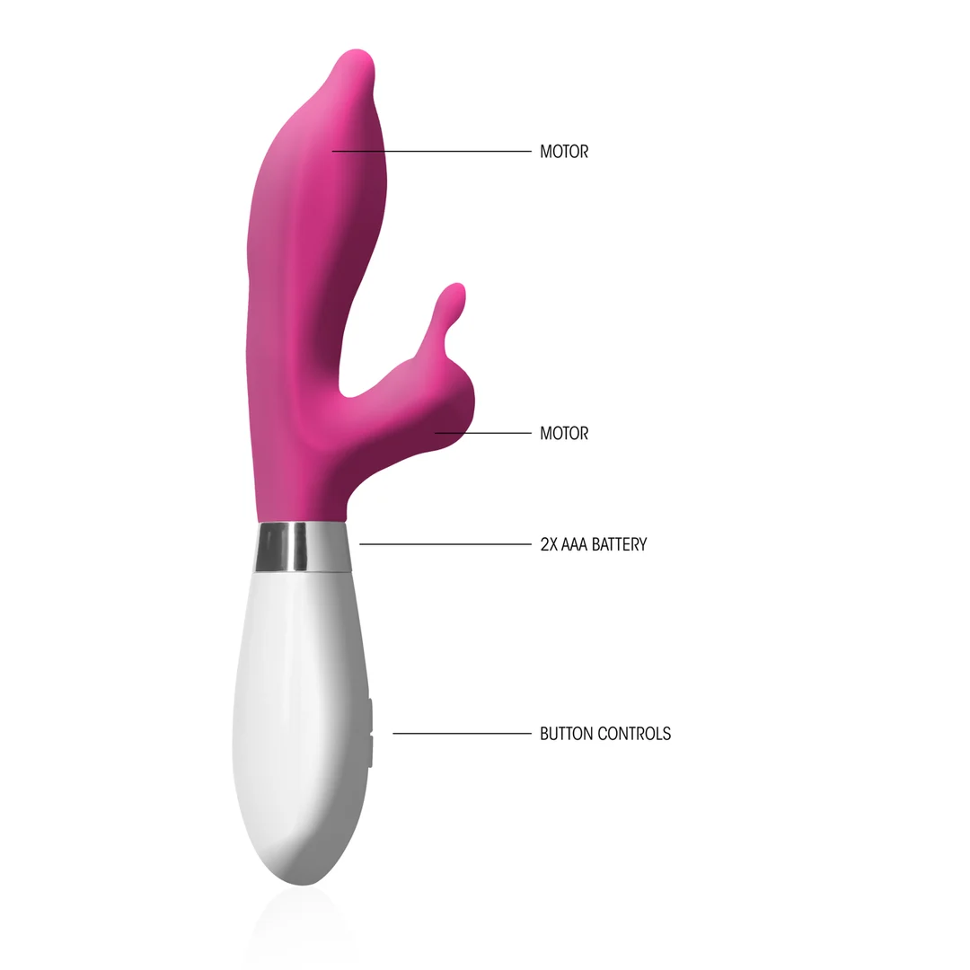Luna Adonis stimolatore clitorideo e vibratore, rosa - immagine 2
