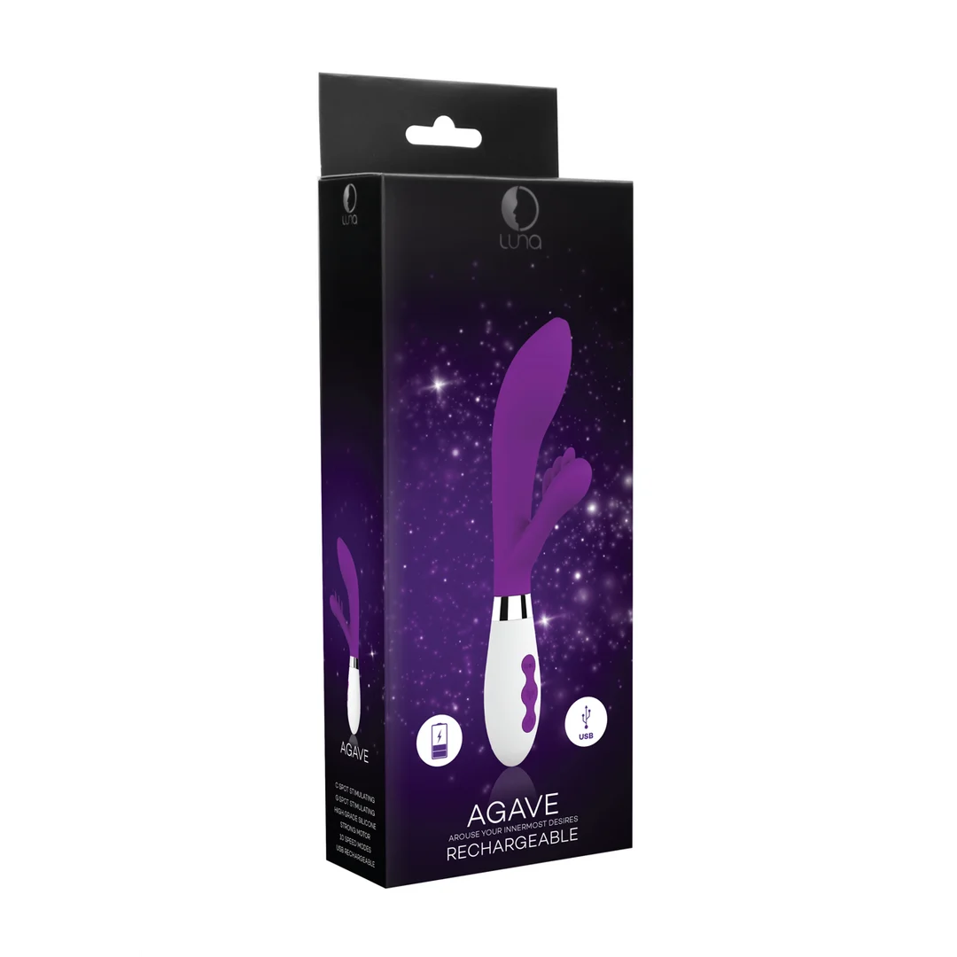Vibratore rabbit con 4 prolunghe Luna by Shots Agave Luna by Shots - immagine 1