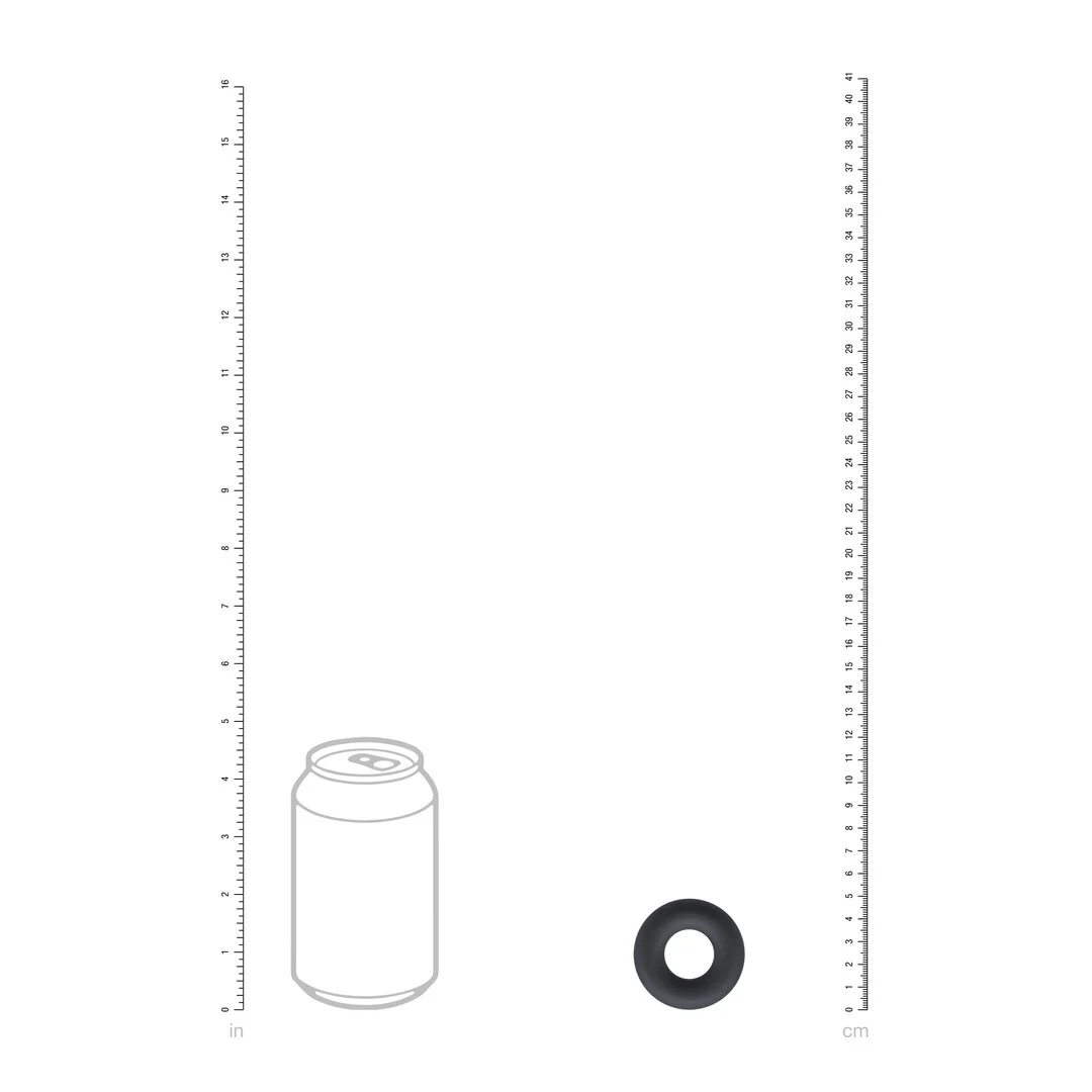 Anello per il pene Levelz in silicone liquido nero - immagine 3