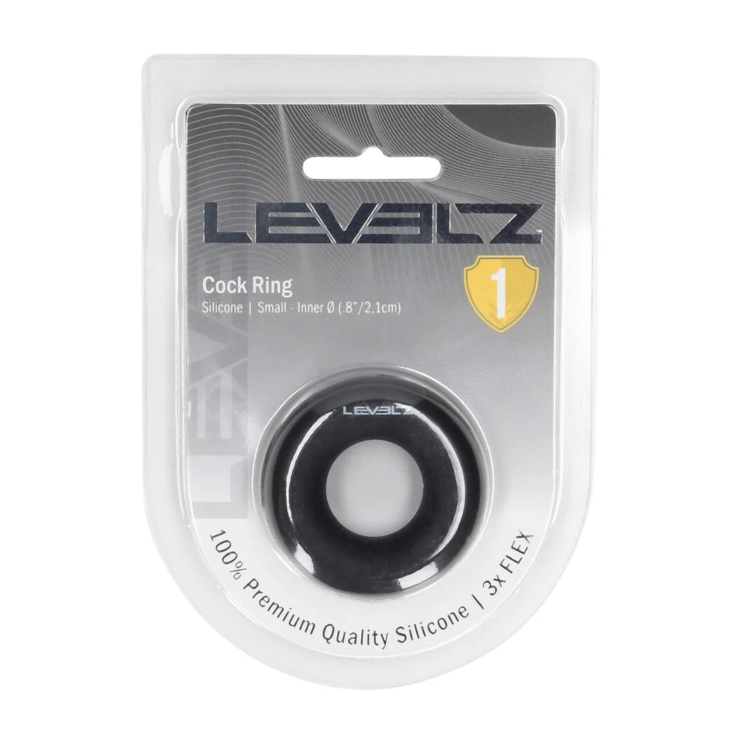 Anello per il pene Levelz in silicone liquido nero - immagine 1