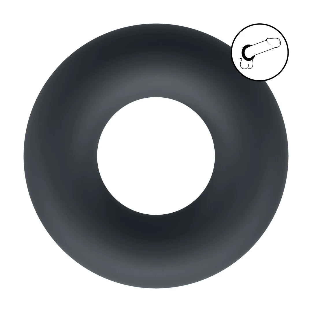Anello per il pene Levelz in silicone liquido nero - immagine 5