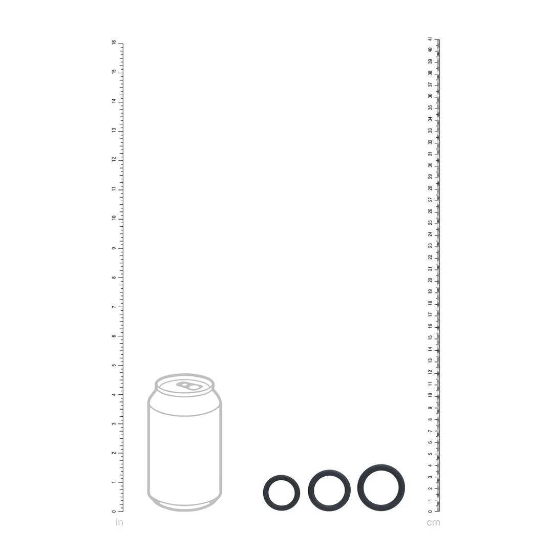 Set di 3 anelli fallici Levelz in silicone - immagine 4