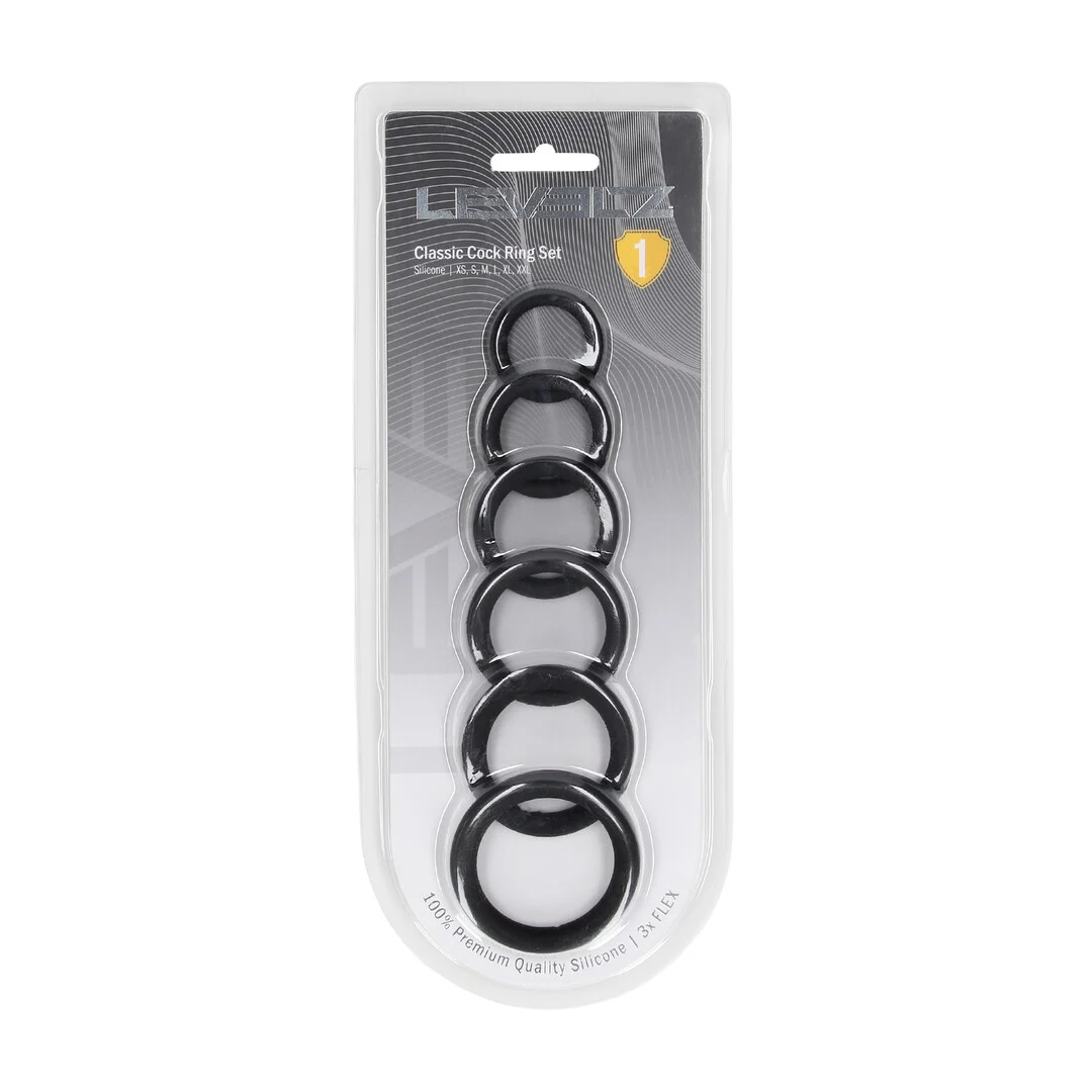 Set di anelli fallici in silicone Levelz by Shots - immagine 1
