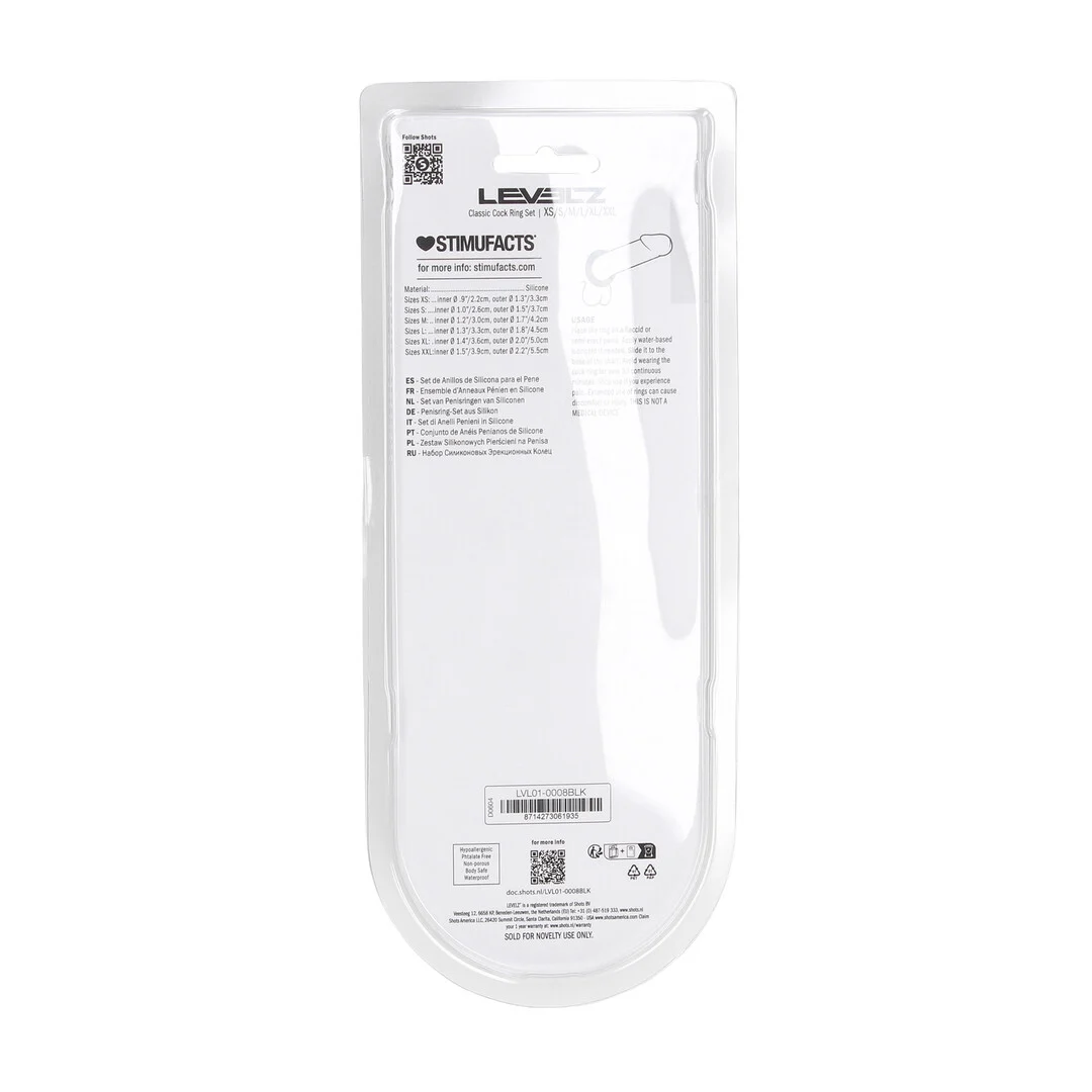 Set di anelli fallici in silicone Levelz by Shots - immagine 2
