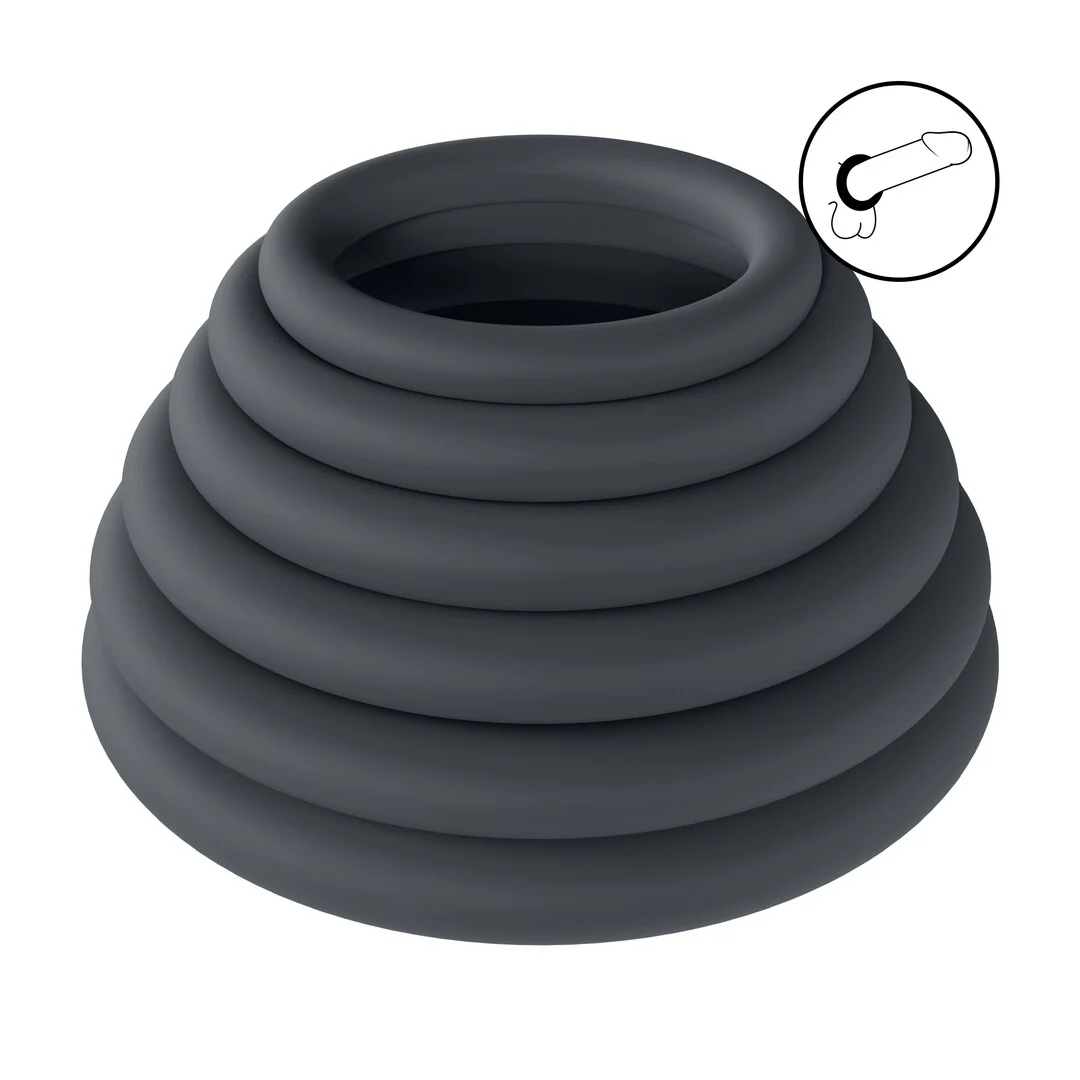 Set di anelli fallici in silicone Levelz by Shots - immagine 6