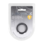 Anello fallico in silicone Levelz Wide O nero