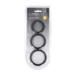 Set di anelli fallici in silicone Wide O Levelz by Shots