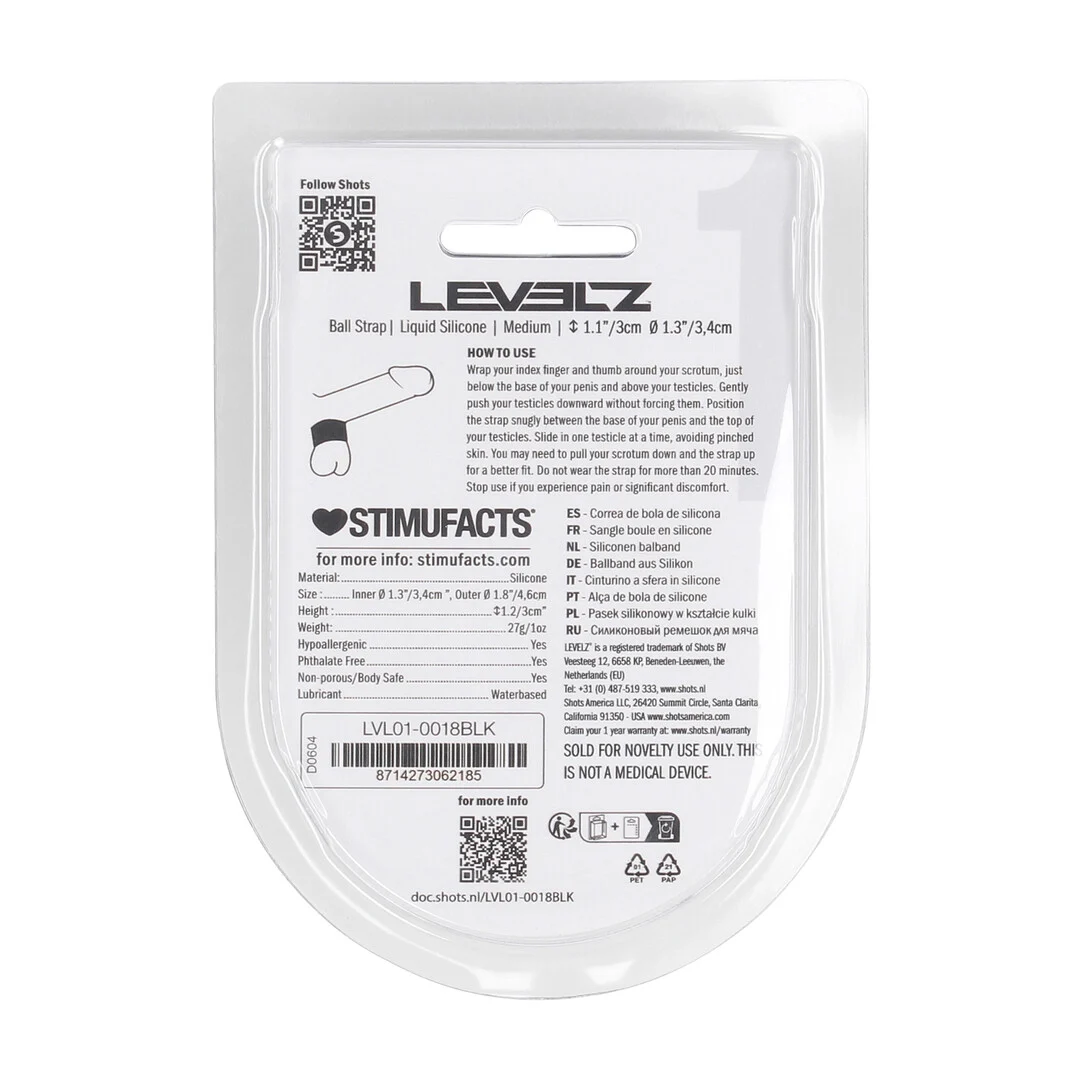 Fascia per scroto Levelz in silicone liquido - immagine 2