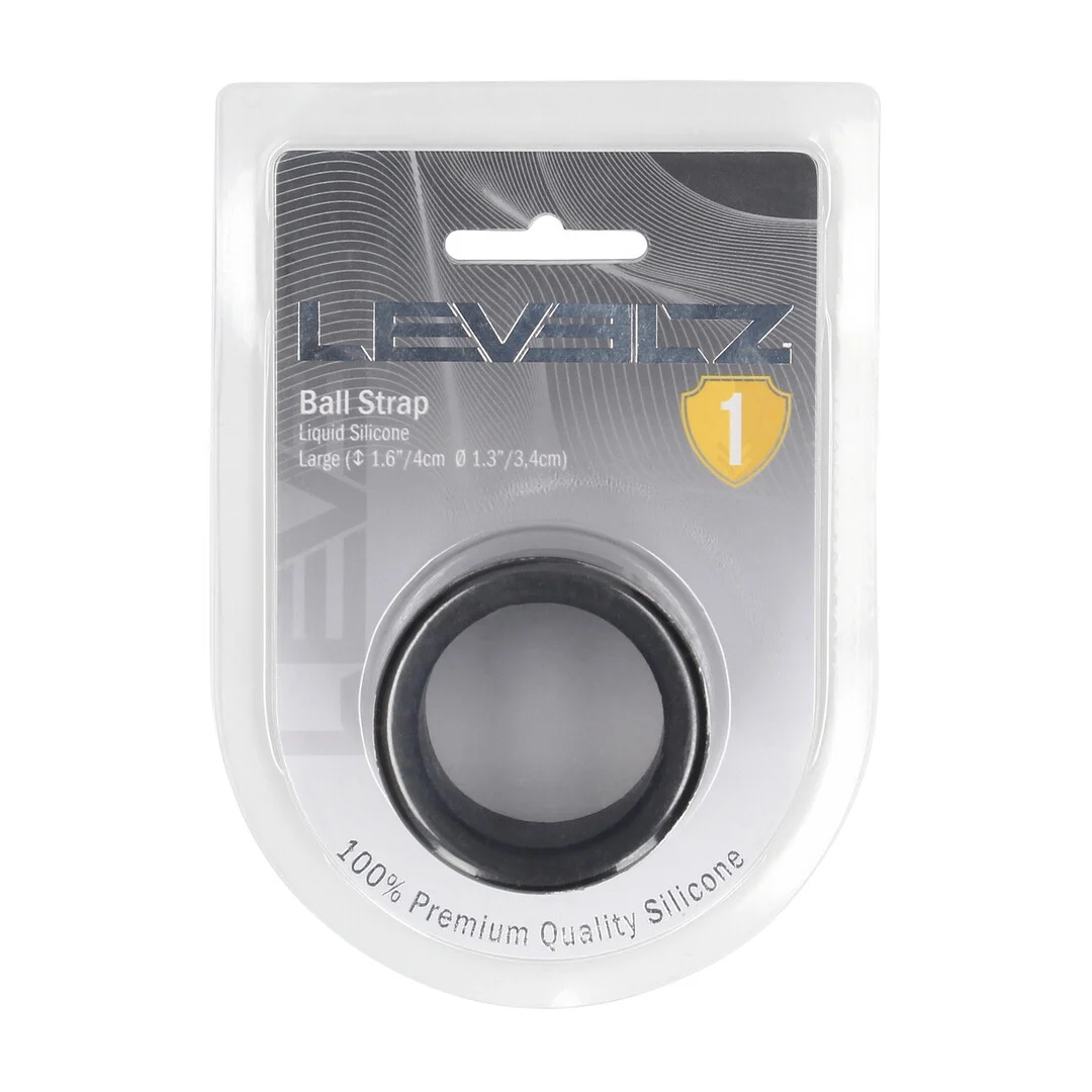 LVL01-0019BLK-2 Fascia per scroto Levelz in silicone - immagine 1