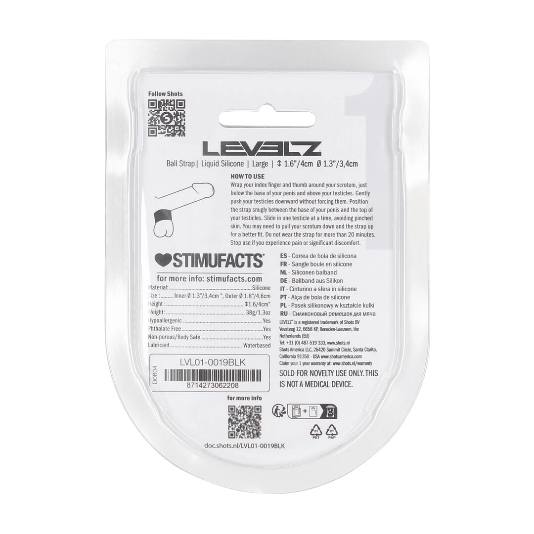 Fascia per scroto Levelz in silicone - immagine 2