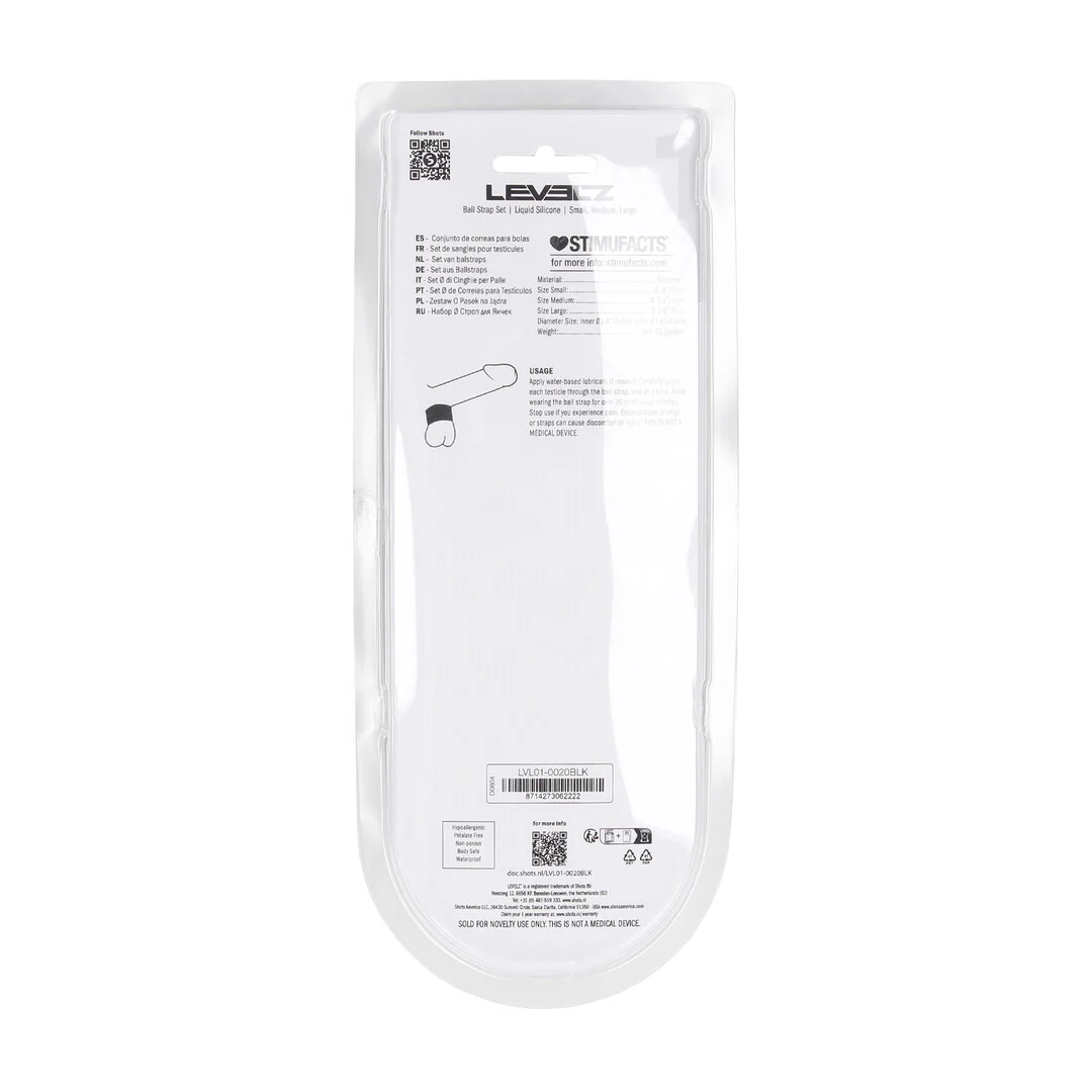 Set di 3 allungatori per testicoli in silicone Levelz - immagine 2