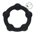 Anello fallico Levelz in silicone con perline, nero - immagine 5