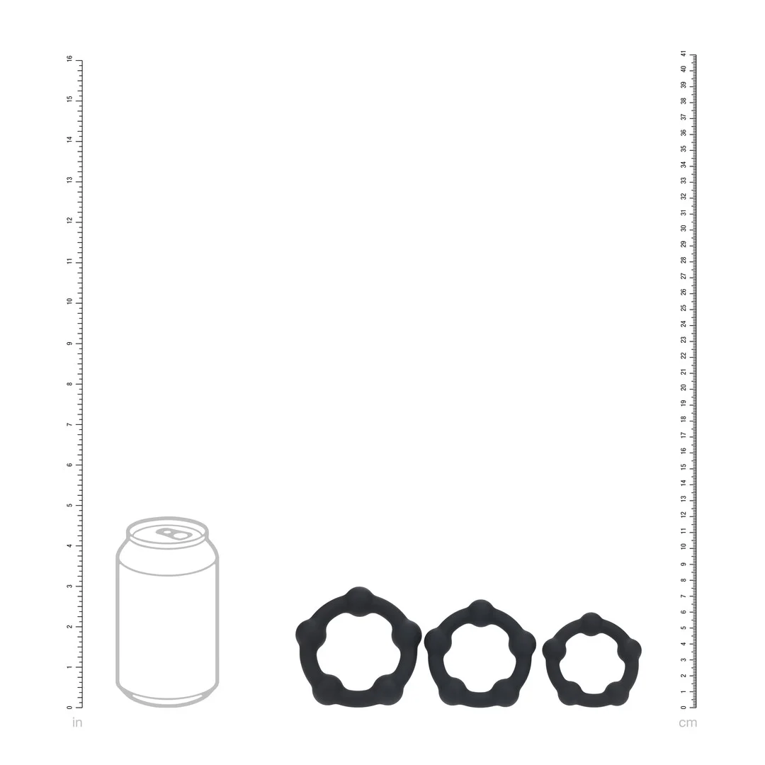 Set di anelli fallici Levelz in silicone - immagine 3