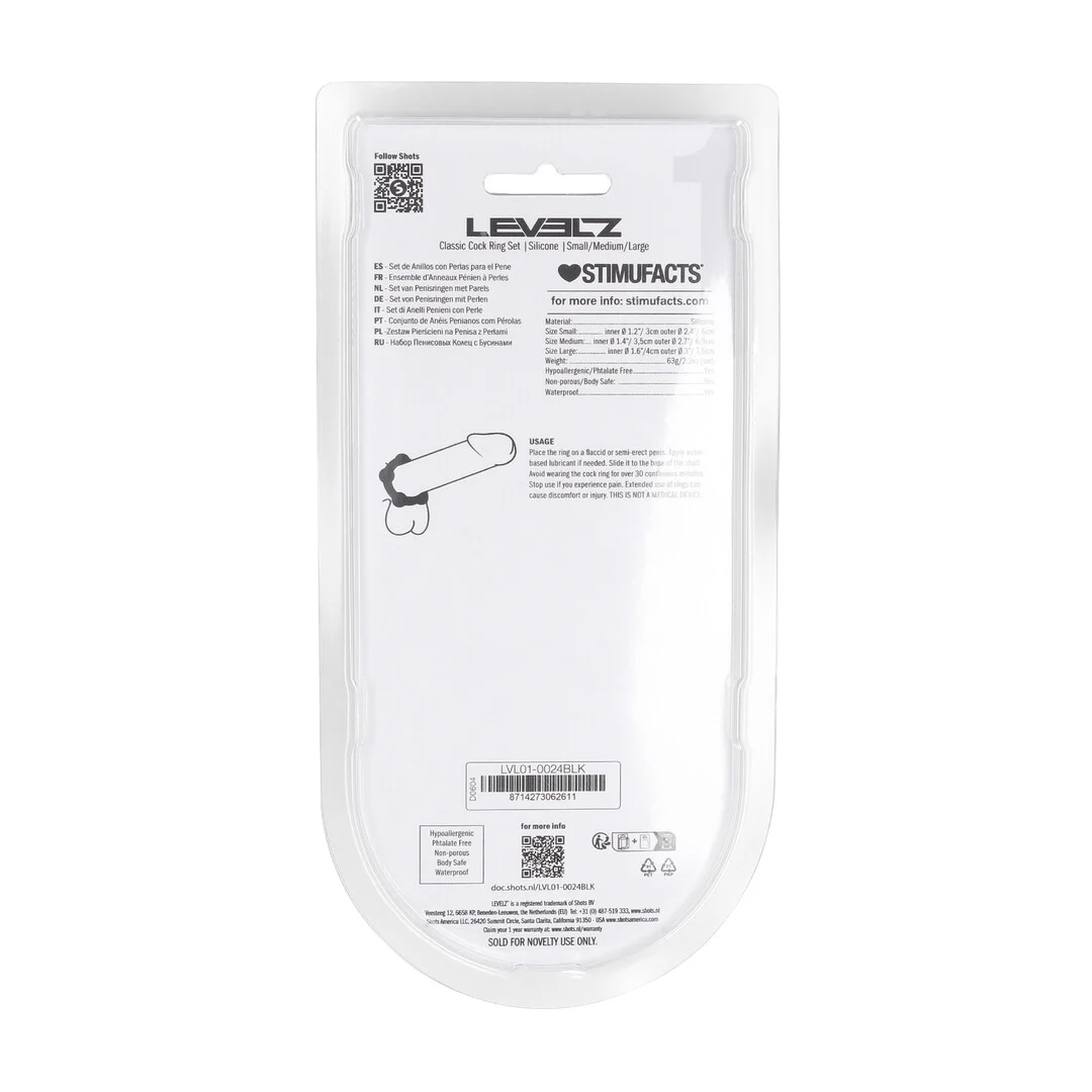 Set di anelli fallici Levelz in silicone - immagine 2