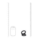 Anello per il pene Levelz Double O in silicone, nero - immagine 6