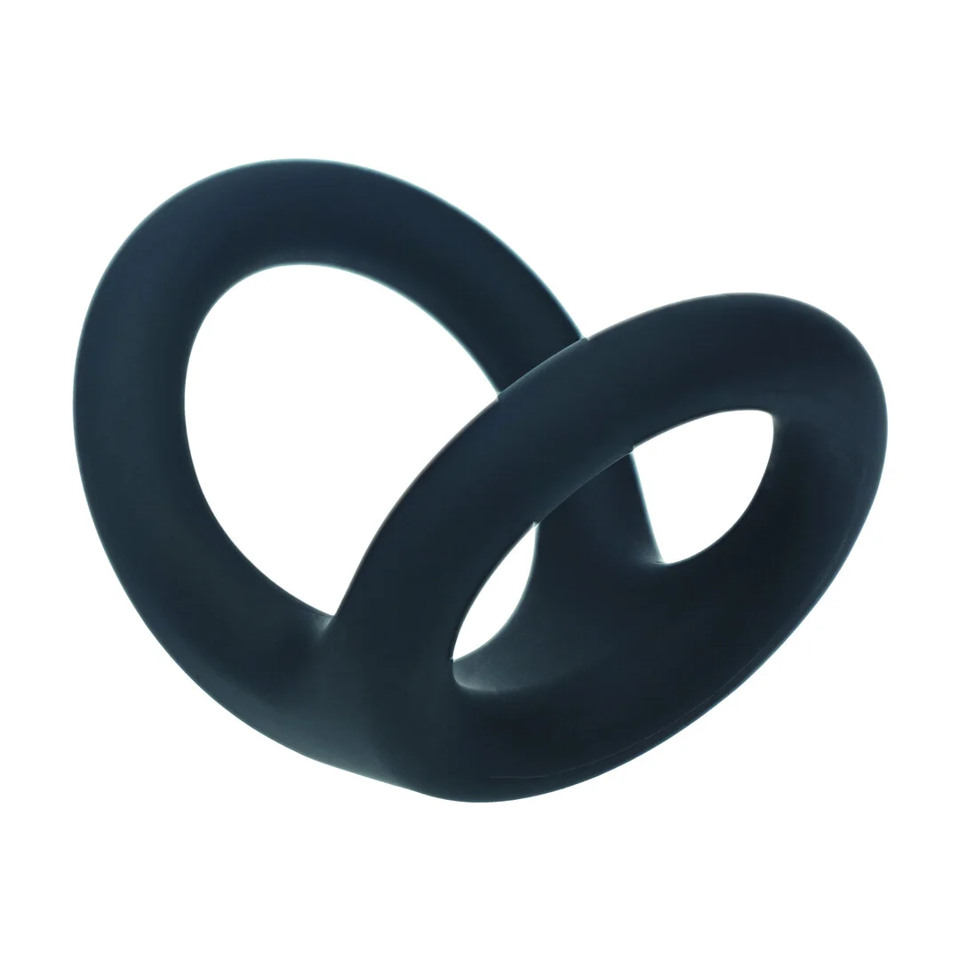 Anello per il pene Levelz Double O in silicone, nero - immagine 4