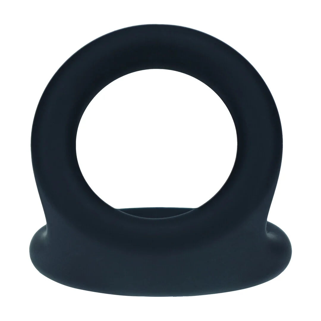 Anello per il pene Levelz Double O in silicone, nero - immagine 5