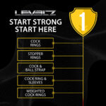 Anello fallico e per i testicoli Levelz Tri O in silicone - immagine 6