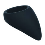 Anello fallico in silicone Levelz a goccia nero - immagine 3