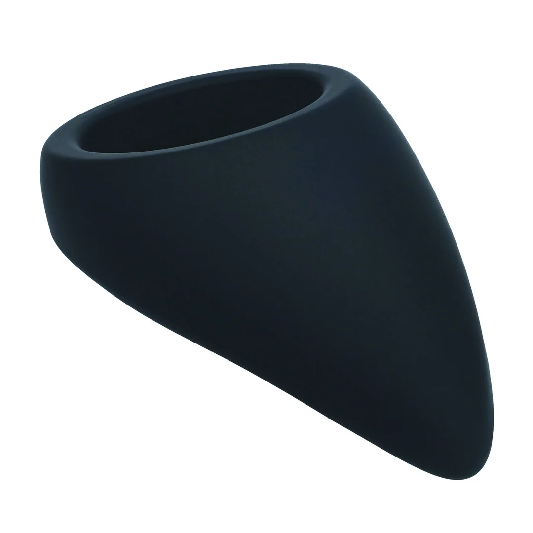 Anello fallico in silicone Levelz a goccia nero - immagine 3