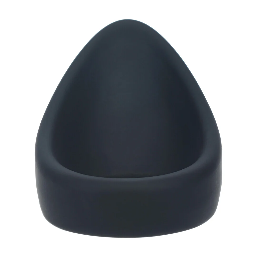 Anello fallico in silicone Levelz a goccia nero - immagine 4
