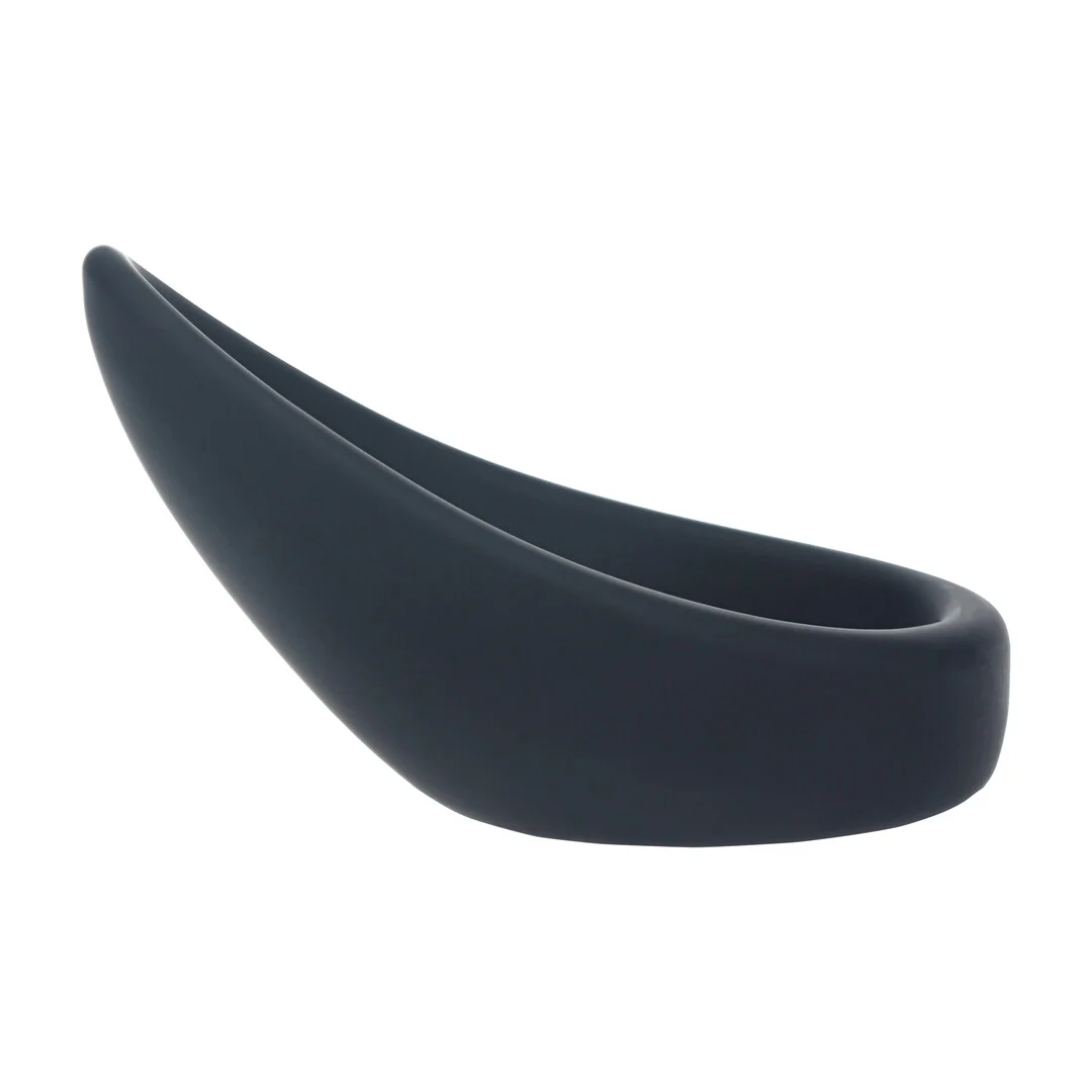 Anello fallico in silicone Levelz a goccia nero - immagine 5