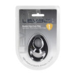 Anello fallico in silicone Levelz Double Ergo nero