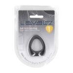 Anello fallico in silicone Levelz Tri O nero