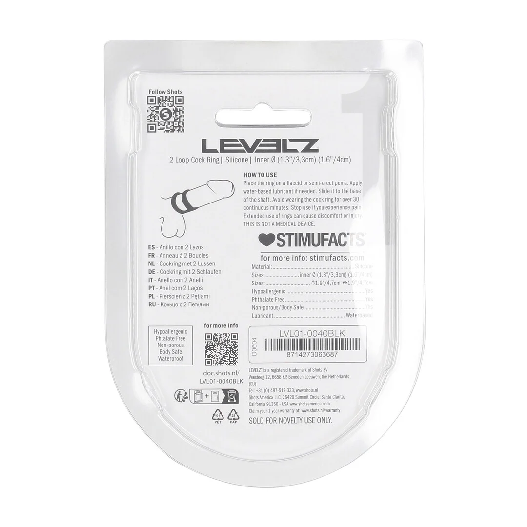 Cockring Levelz by Shots 2 Loop in silicone - immagine 2