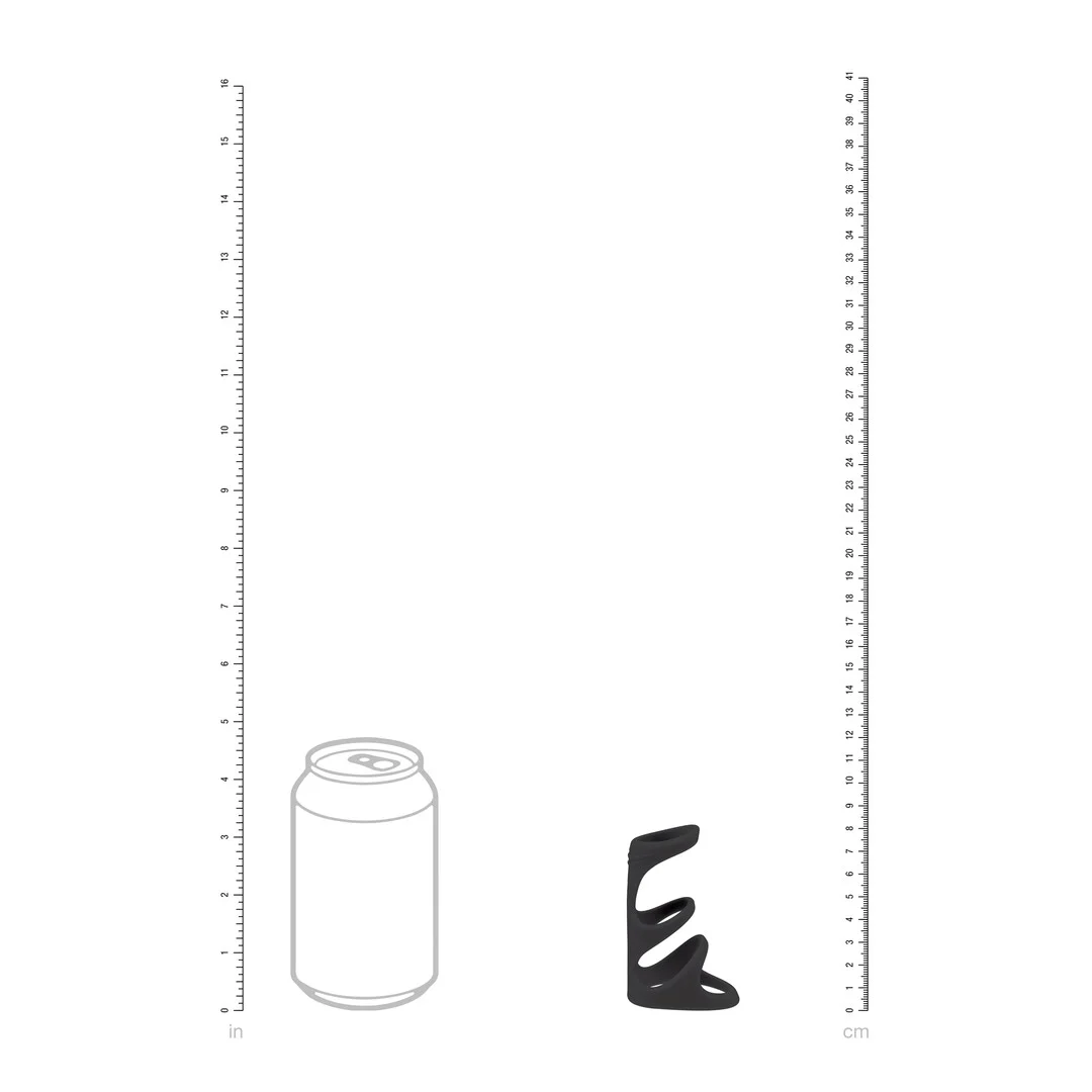 Cockring Levelz in silicone con tre anelli - immagine 4
