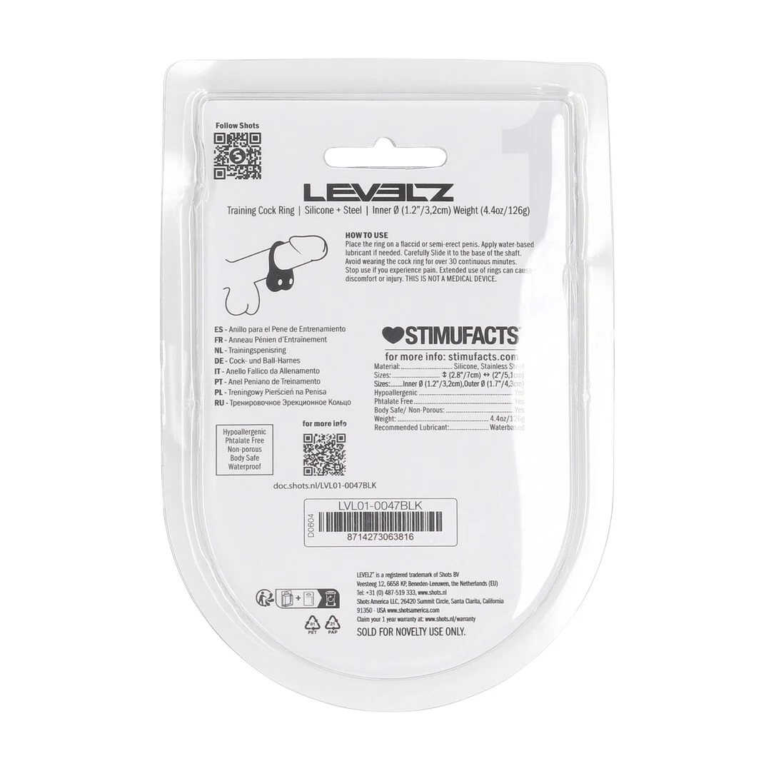 Anello fallico da allenamento Levelz in silicone - immagine 2
