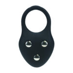 Anello fallico da allenamento Levelz in silicone nero - immagine 3