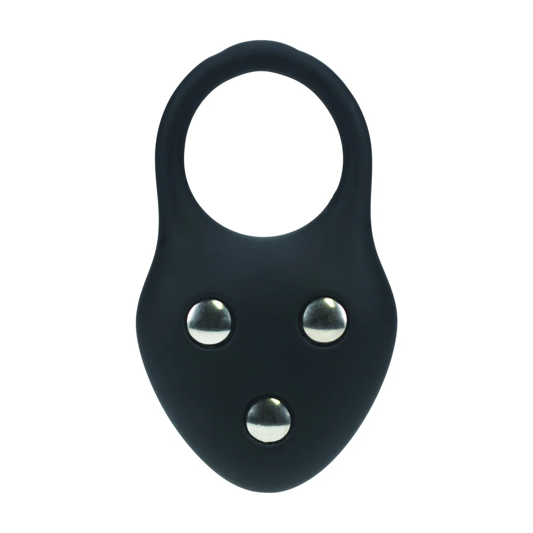 Anello fallico da allenamento Levelz in silicone nero - immagine 3