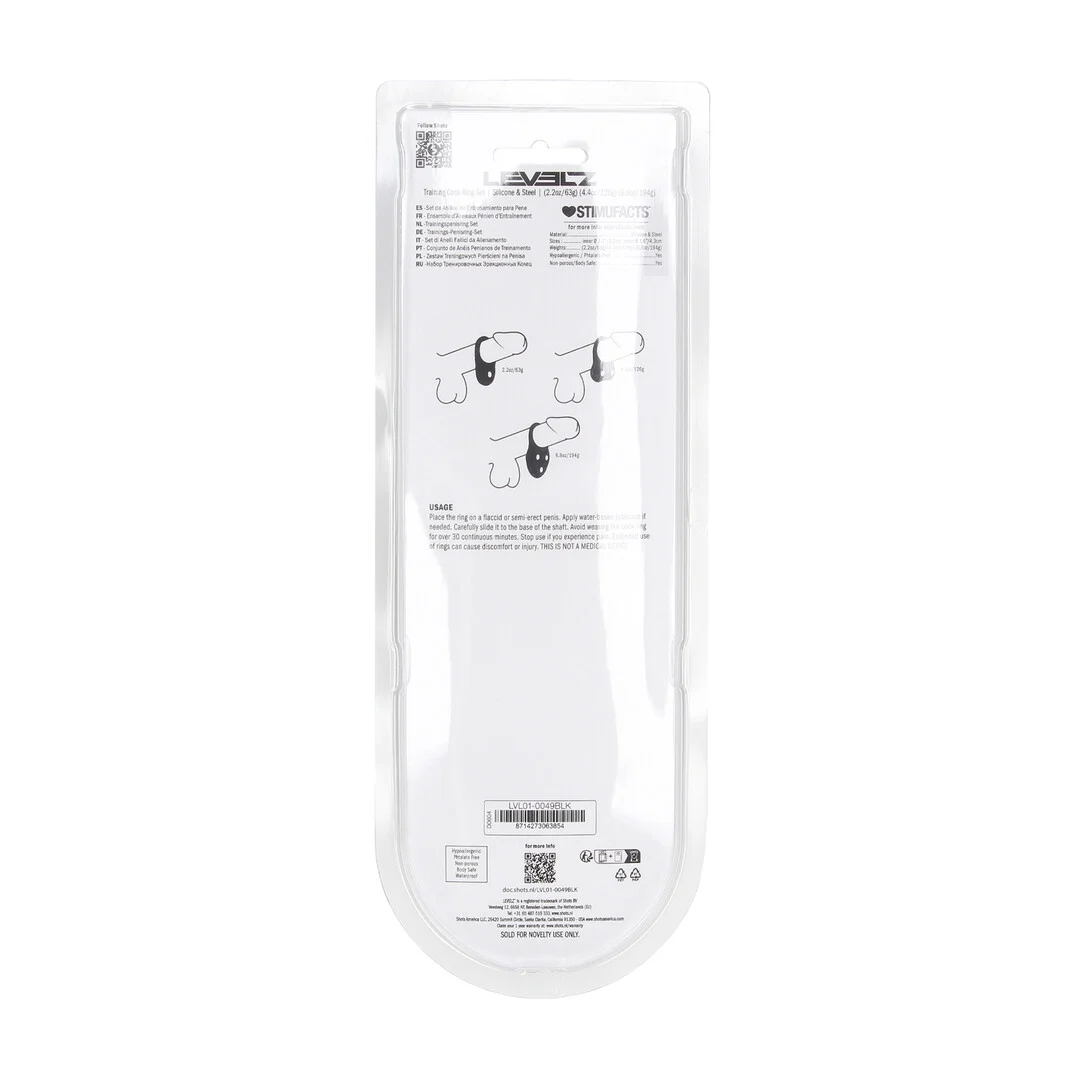 Anelli da allenamento in silicone Levelz, set da 3 - immagine 2
