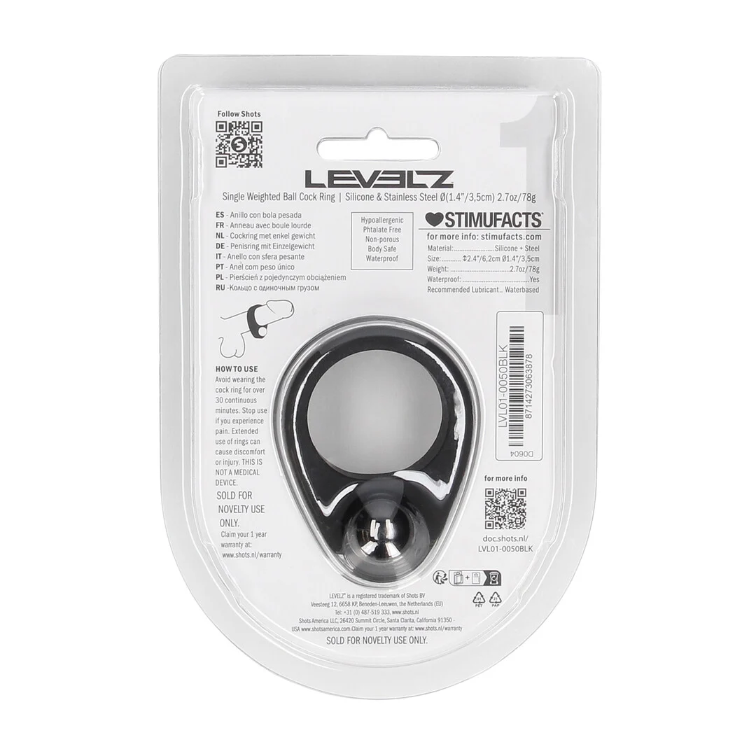 Anello fallico appesantito Levelz in silicone liquido - immagine 2